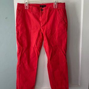 Coral pants, Banana Republic, size 8